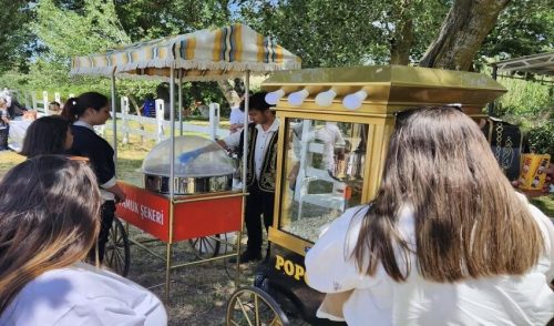 Nostaljik Pamuk Şeker Arabası