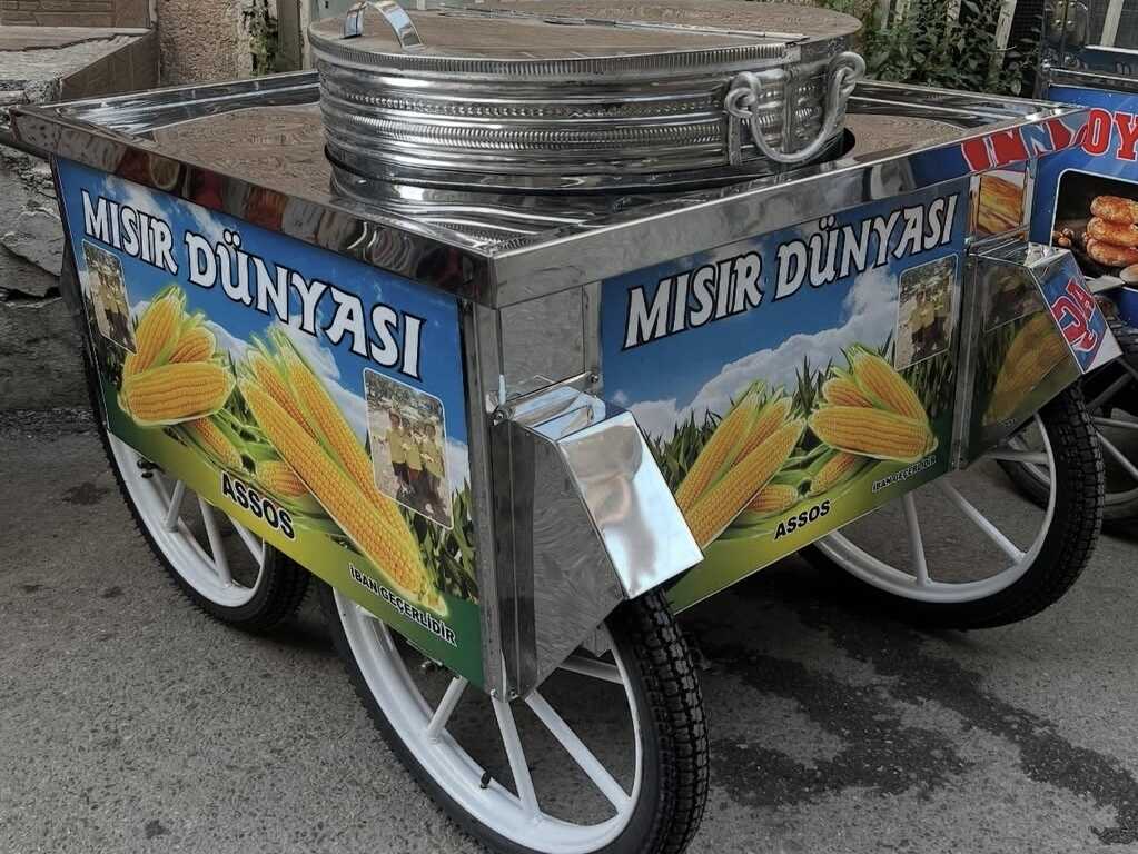 Seyyar Tüplü Koçan Mısır Arabası