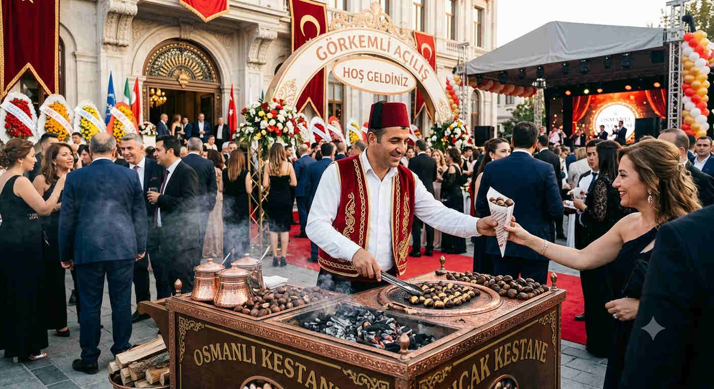Açılışlarda Kestane Arabası Kiralama