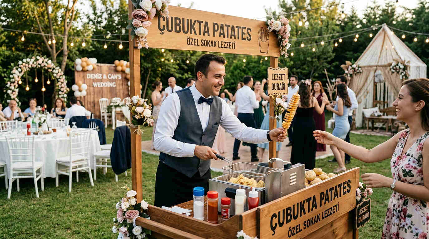 Düğün Organizasyonu Çubukta Patates